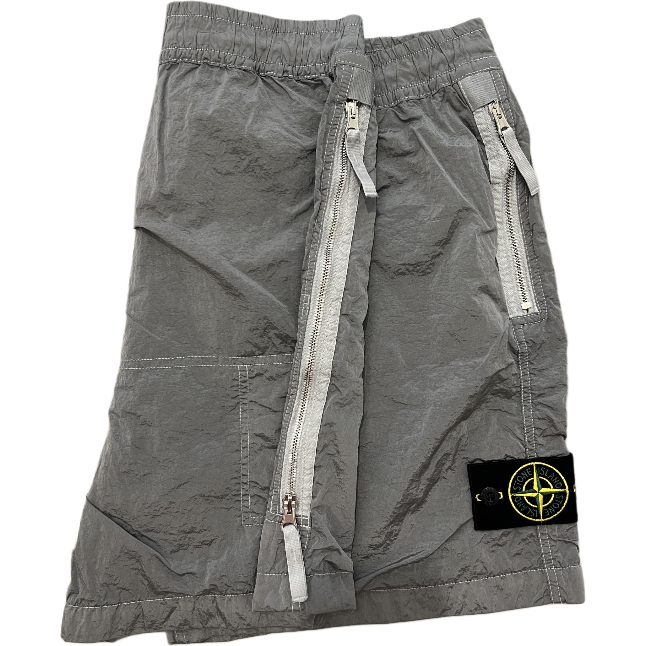 Повседневные шорты мужские STONE ISLAND, серебристо-серый — фото 3