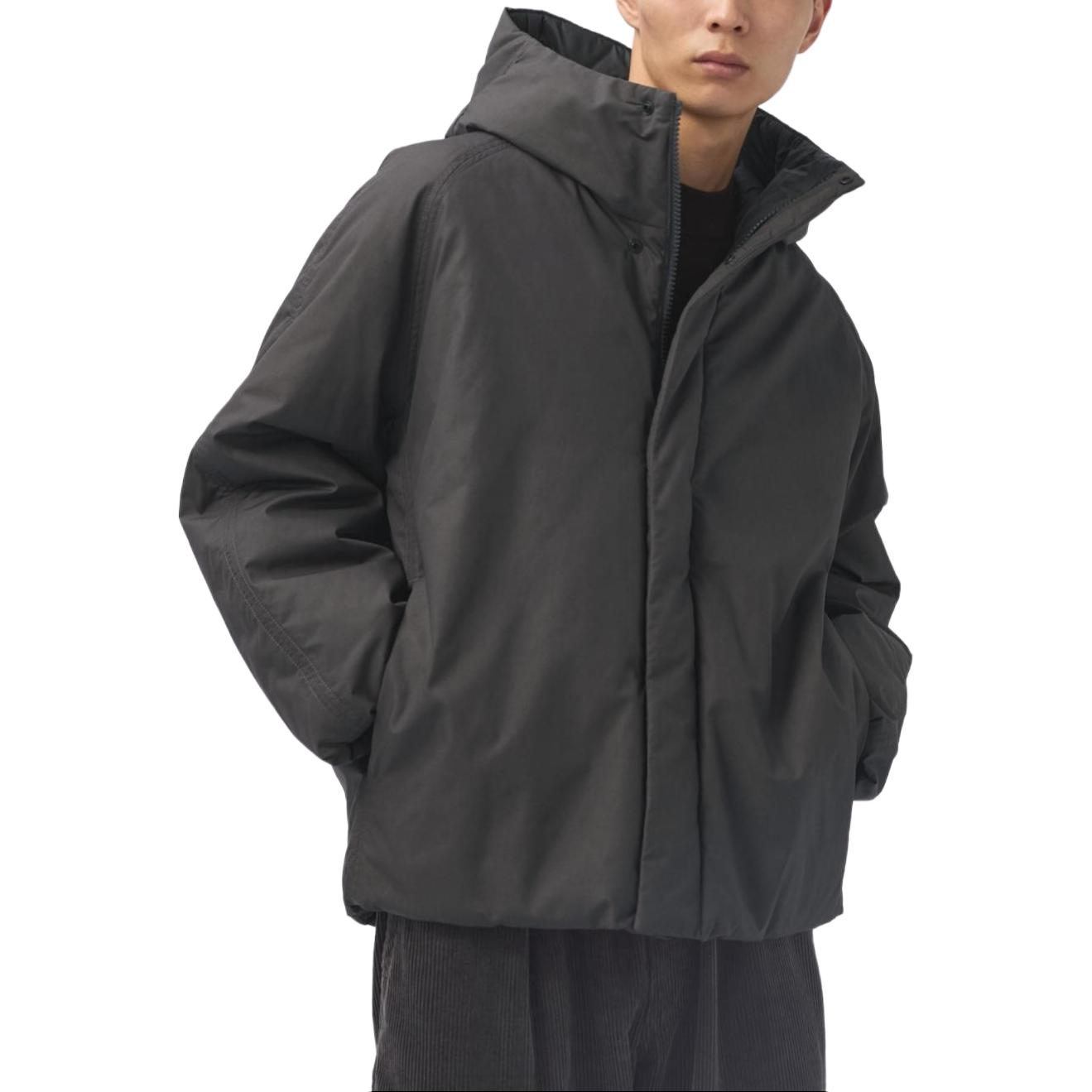 UNIQLO Пуховик U Collection унисекс темно-серый, Dark Gray — фото 3