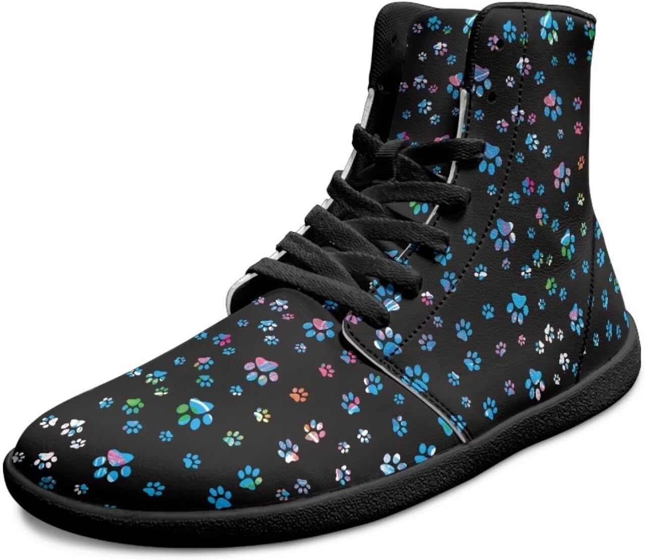 

Мужские широкие высокие кеды «босоного» типа, минималистичная подошва с нулевым перепадом, прогулочные кроссовки, повседневная обувь, кожаные мужские туфли из ПУ Chririnla, синий