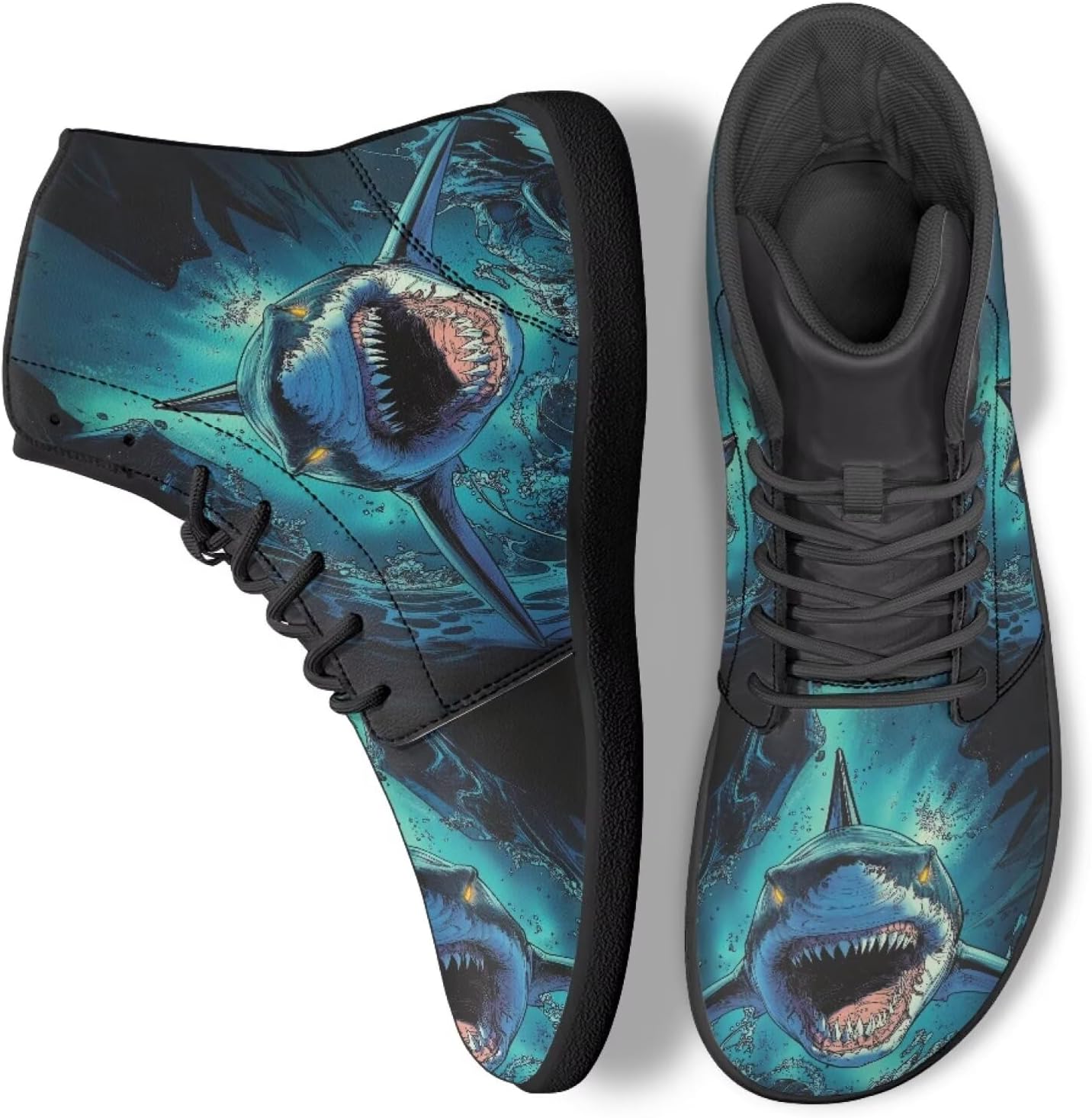 

Кроссовки на высокой подошве с животным принтом, повседневная обувь для офиса, нескользящие спортивные кроссовки для женщин и мужчин Ecaestolph, синий