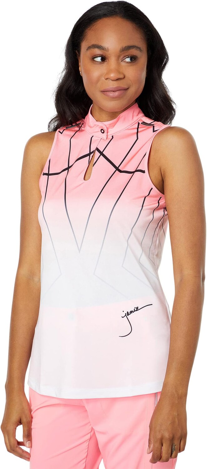 

Топ Jamie Sadock Cyber Print Halter, цвет Angel