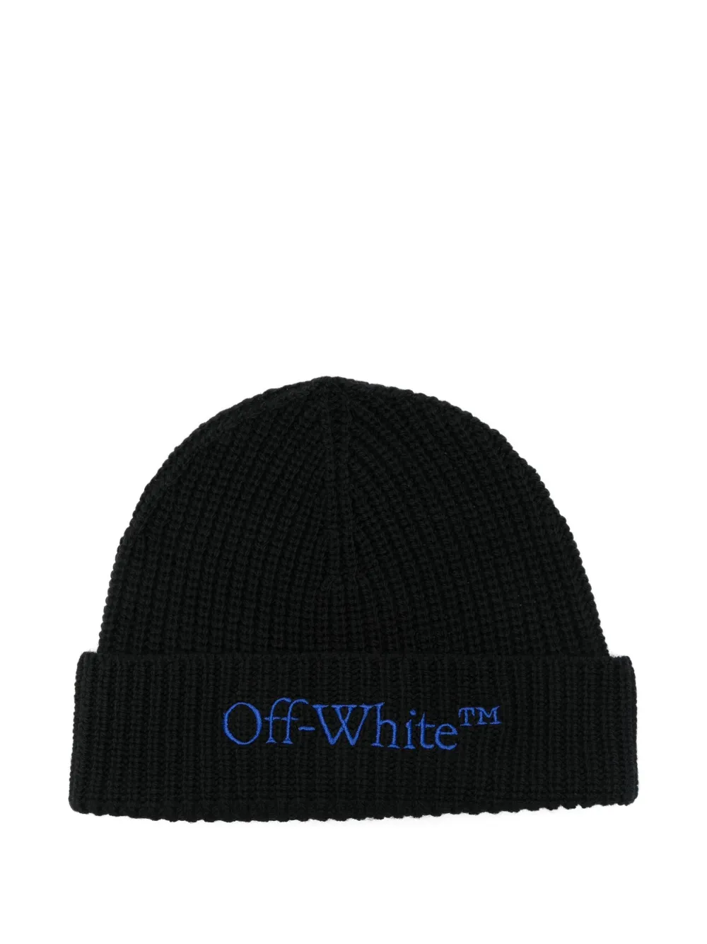 

Шапка бини с вышитым логотипом OFF-WHITE, синий