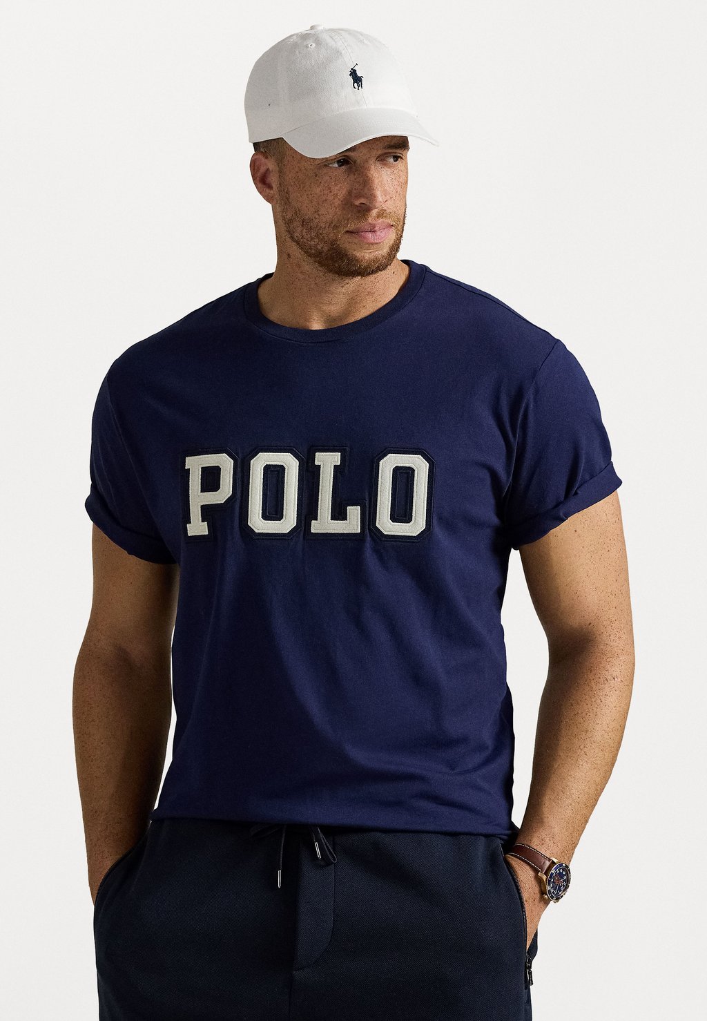 

Рубашка с принтом Polo Ralph Lauren Big & Tall, темно-синий