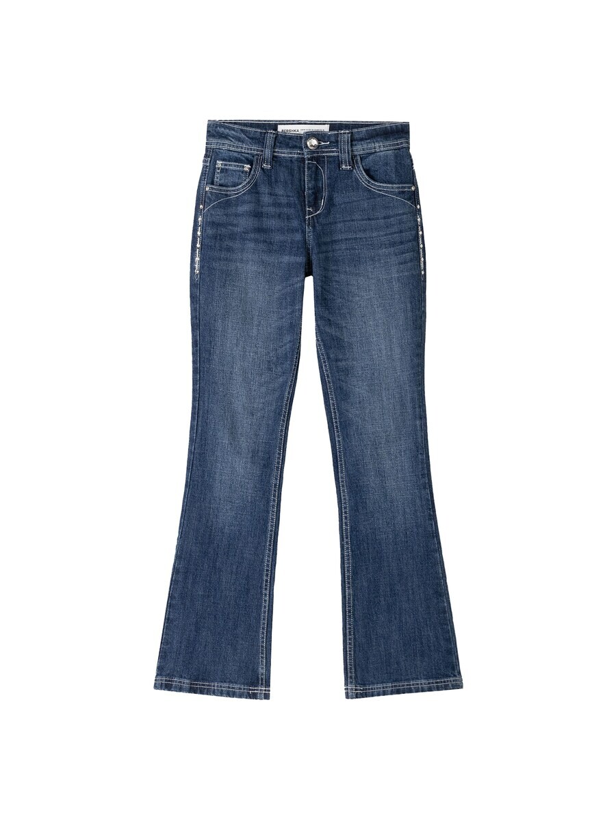 

Джинсы Bershka Regular Jeans, синий деним