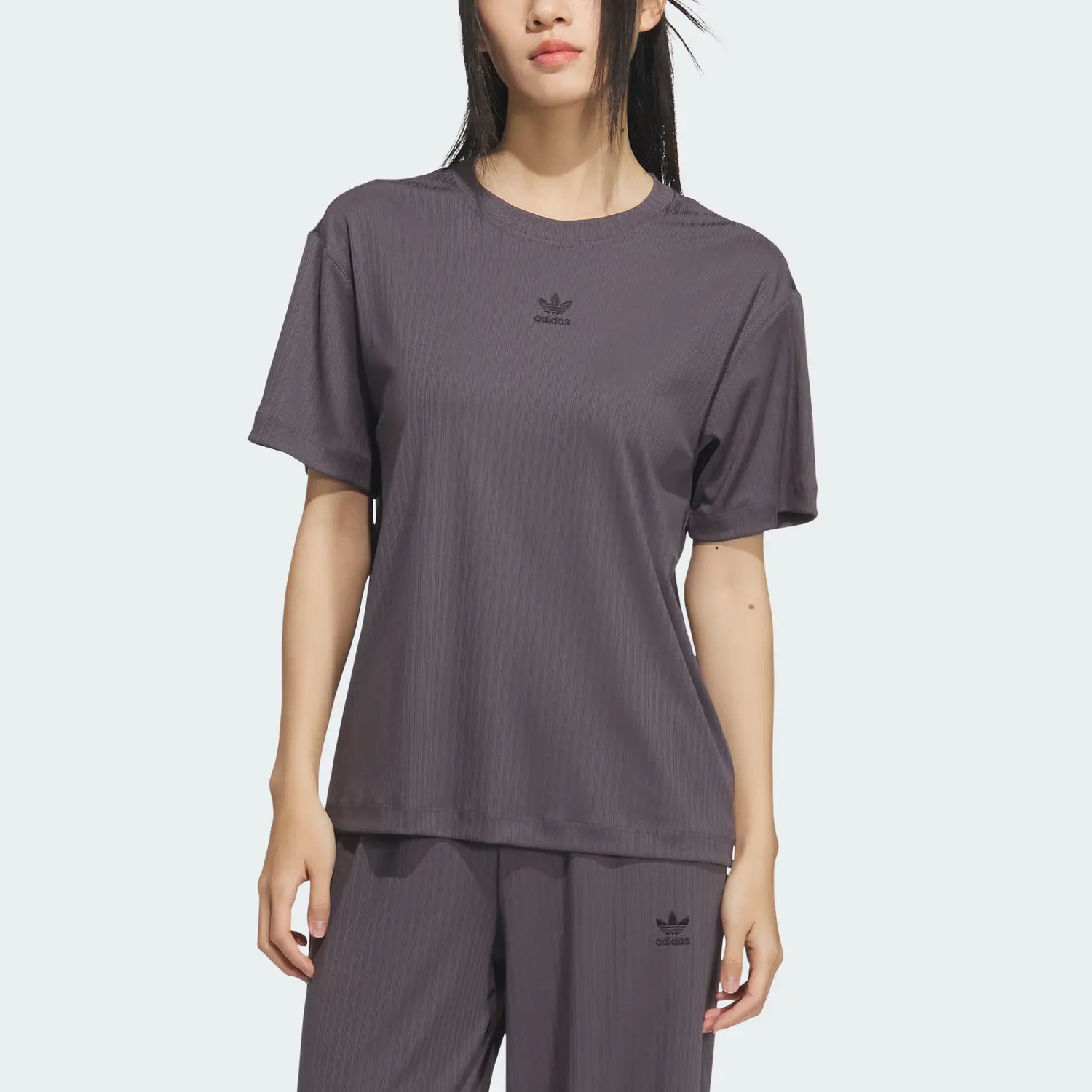 Футболка FW25 женская Adidas Originals, серый — фото 4