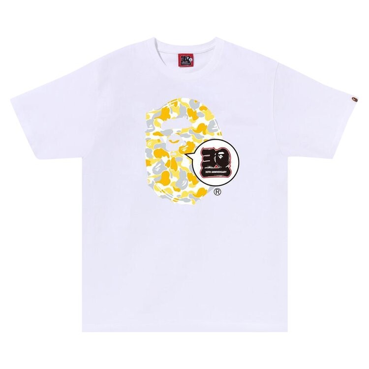

Футболка BAPE Store Matsuyama 30th Anniversary Ape Head Set 'White', белый