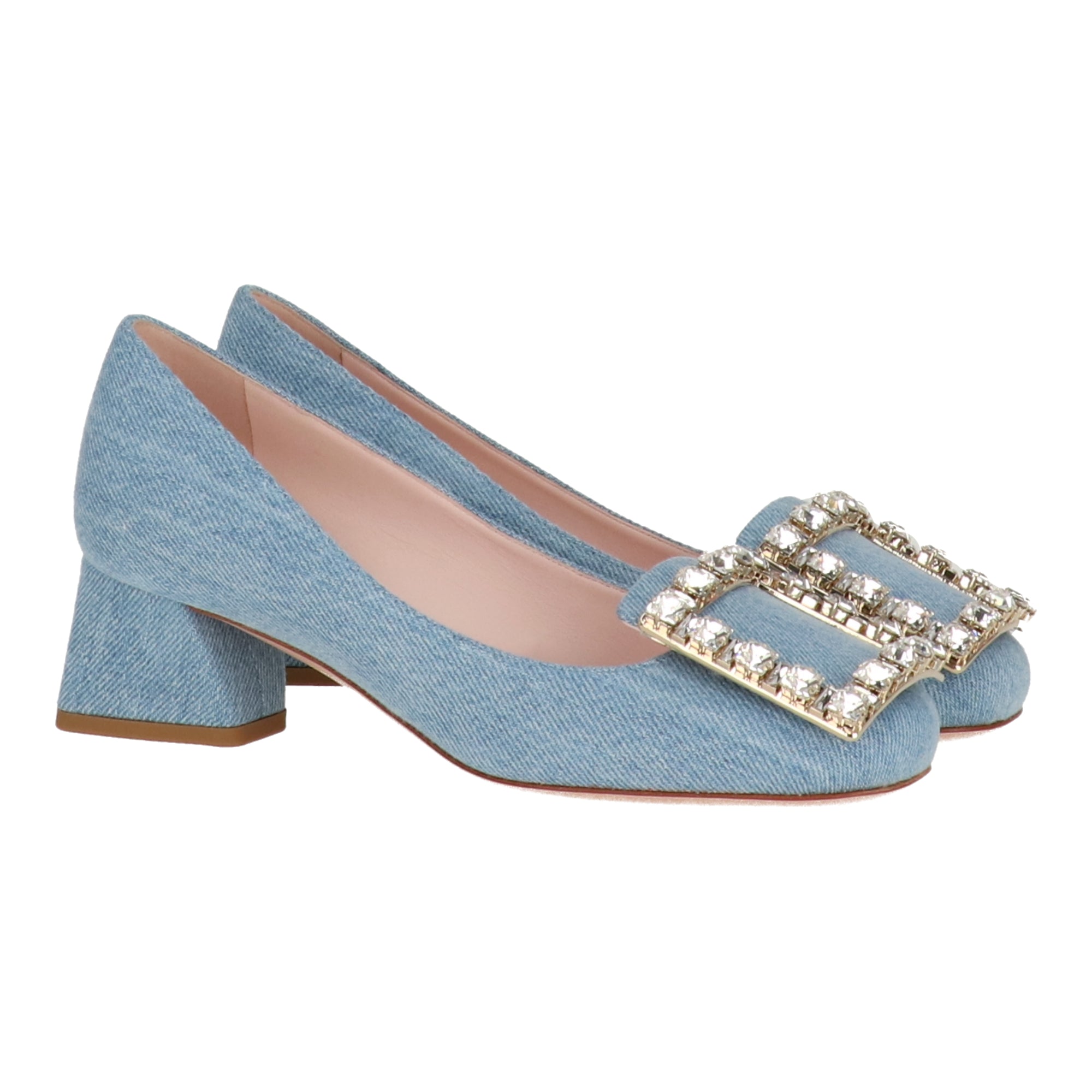 Roger Vivier Женские Голубые Туфли
