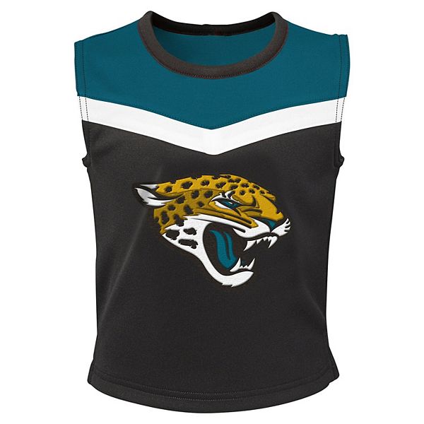 Детский двухкомпонентный набор для черлидинга teal jacksonville jaguars spirit Outerstuff — фото 3