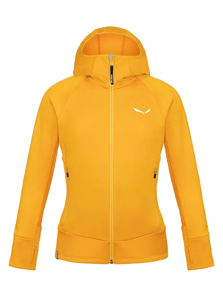 Флисовая куртка "Puez Polarlite" желтого цвета Salewa — фото 2