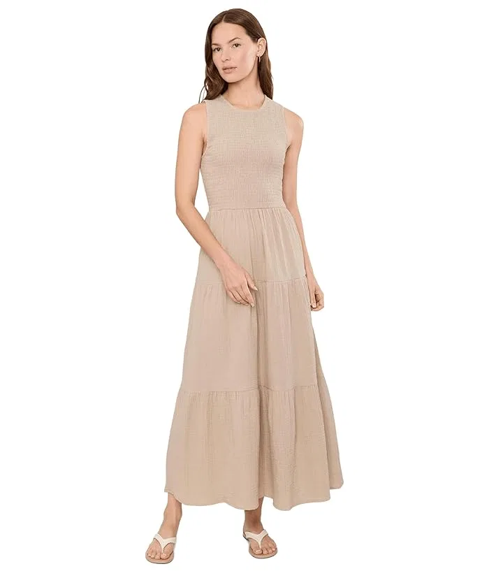 Платье макси с рюшами Calvin Klein, Latte