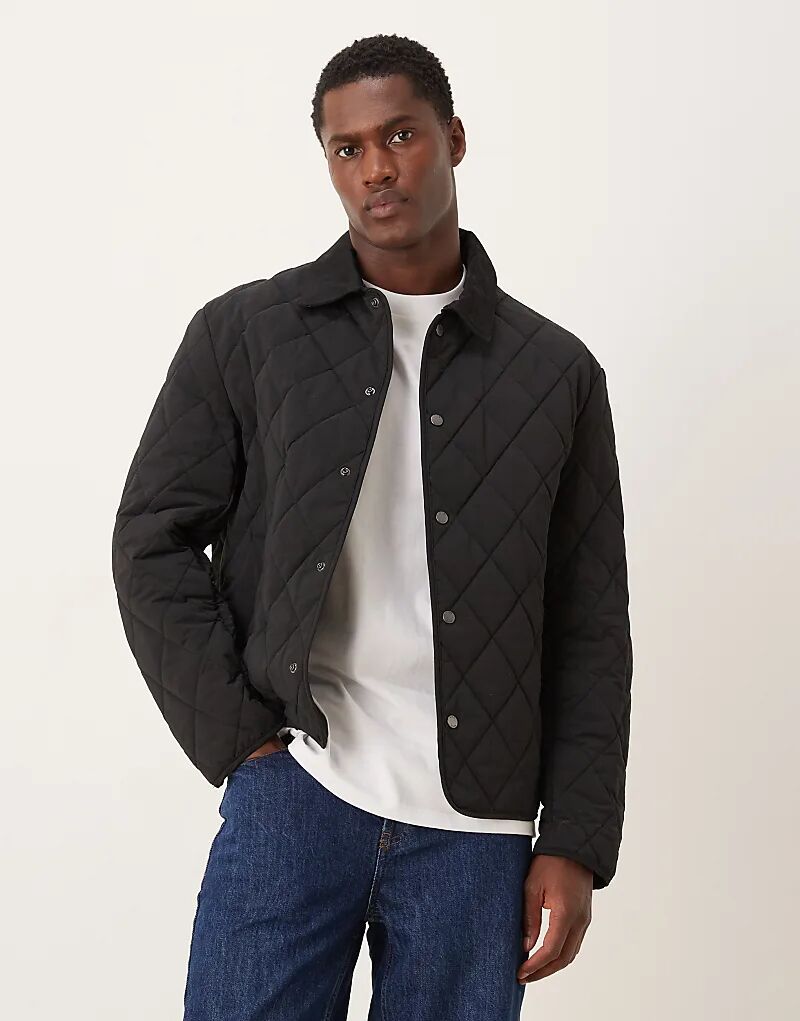 

Стеганая куртка Mango черного цвета