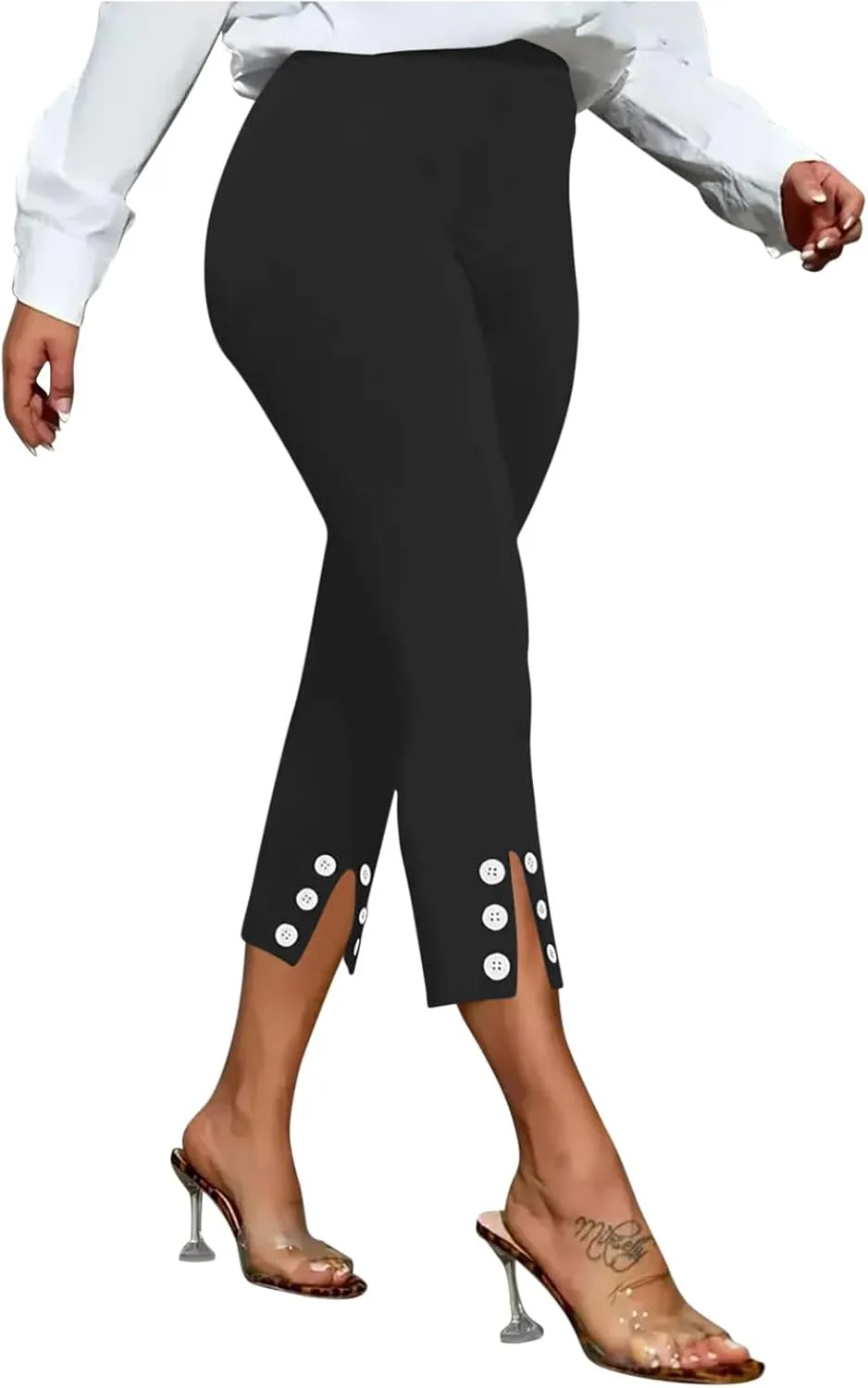 

JOAU Capri Pants для женщин: Casual, Pull On, High Waist