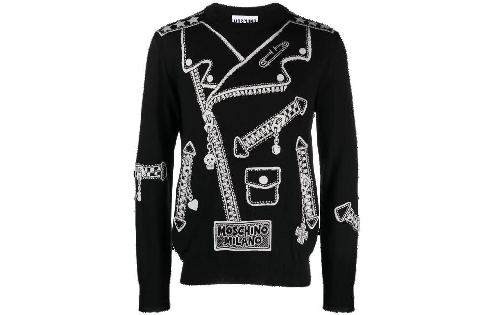 

MOSCHINO Свитер мужские черные