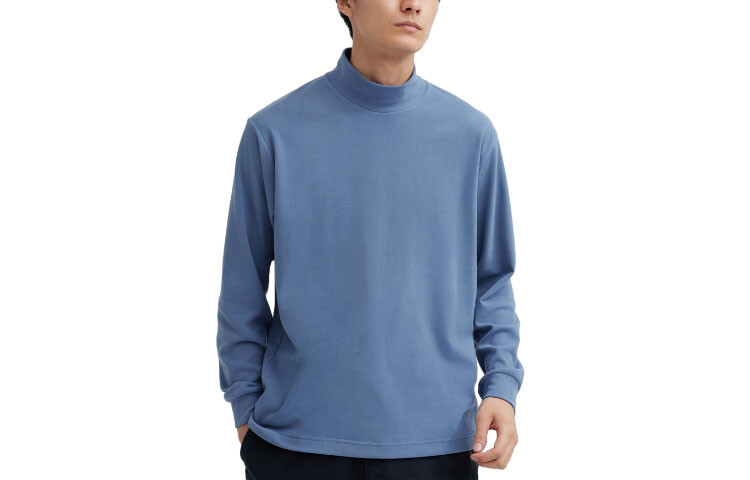 Футболка унисекс небесно-голубая Uniqlo, голубой