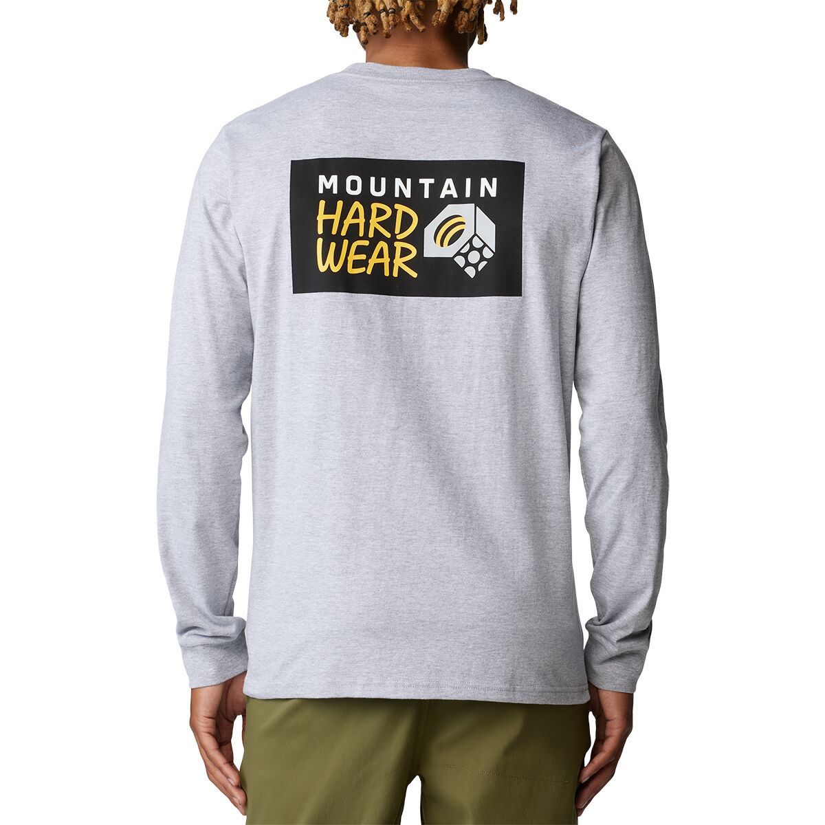 

Бокс лого лонгслив Mountain Hardwear, серый