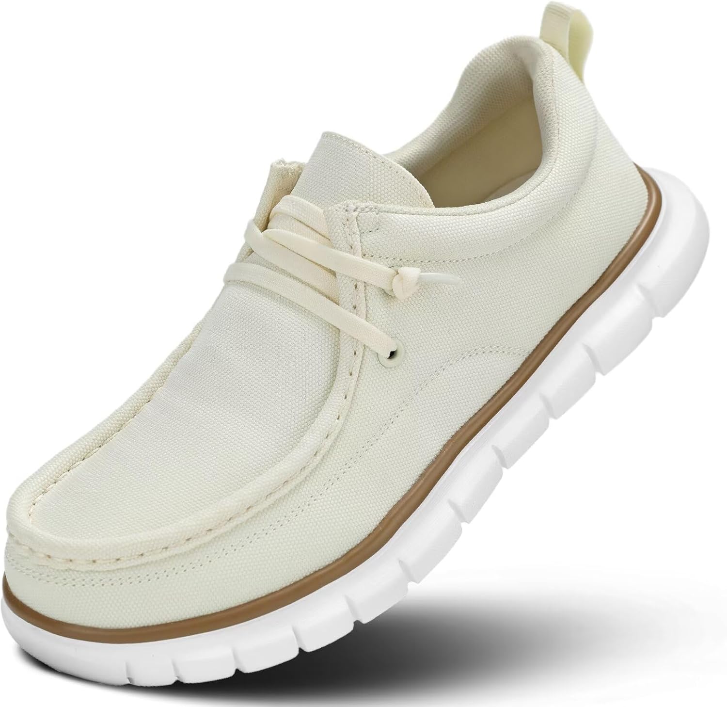 

Мужские слипоны лоферы, повседневная обувь для ходьбы, мокасины для лодки, нарядные кроссовки, дышащие оксфорды для работы, легкая и удобная обувь с мягкой подошвой Kundork, бежевый