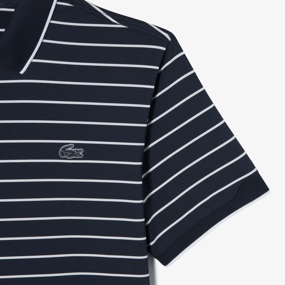 Футболка-поло Lacoste Мужская на молнии, темно-синий — фото 3