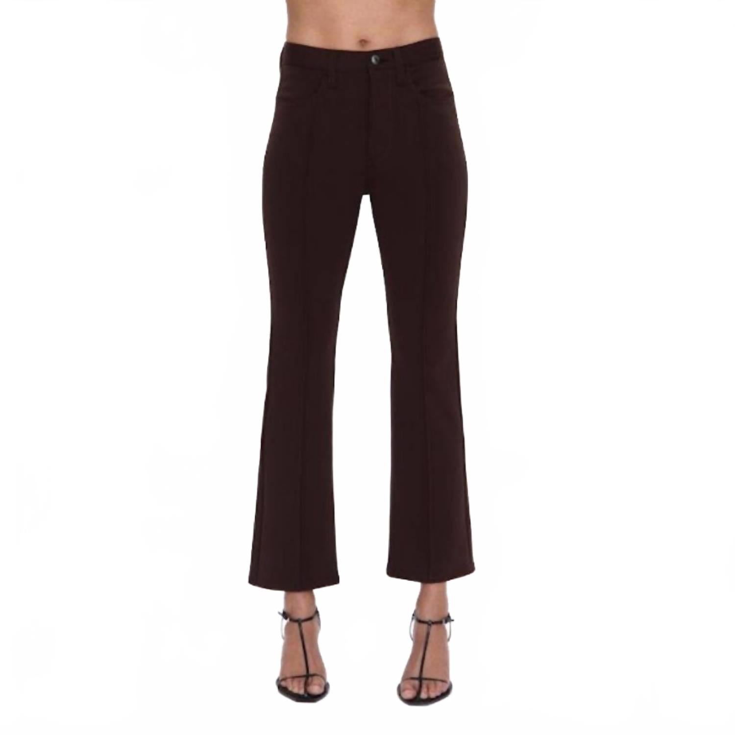 

Брюки Saskia с высокой талией цвета мокко Pistola, мокко