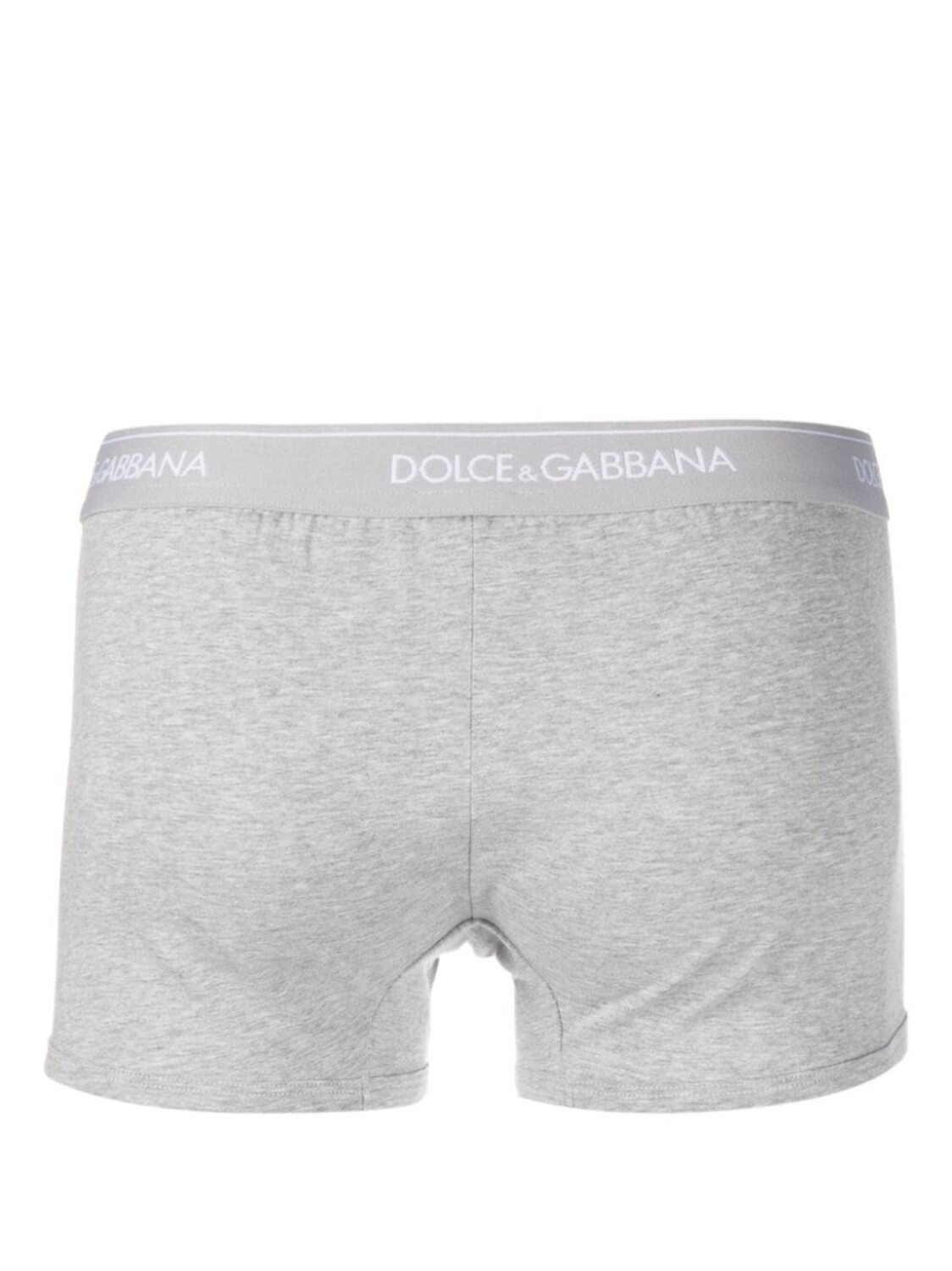Dolce & Gabbana комплект из двух боксеров с логотипом, серый — фото 3