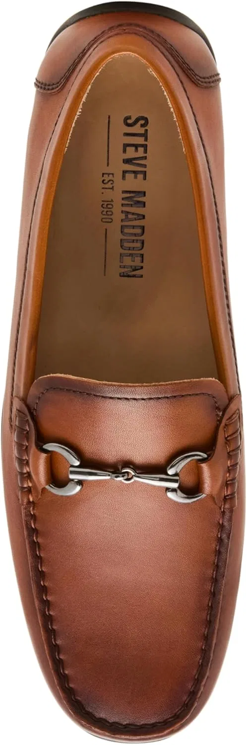 Лоферы Steve Madden из натуральной кожи, коричневый — фото 4