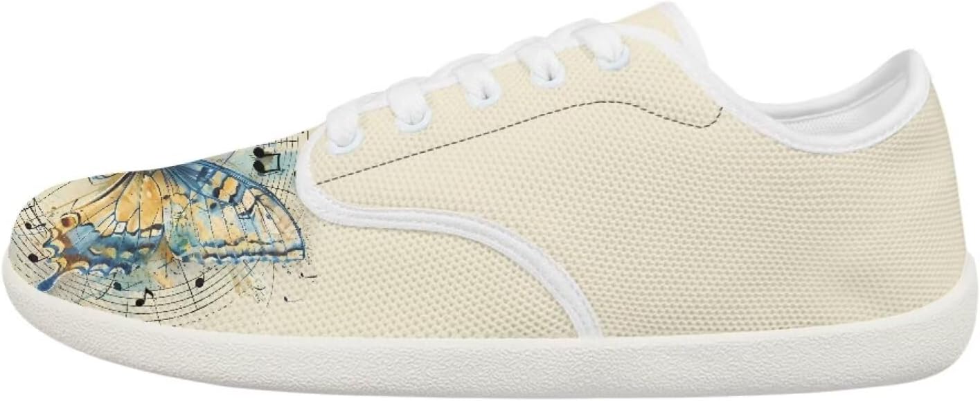 

Женские и подростковые кроссовки Forchrinse с декоративной бабочкой, широкие, для бега и тенниса, с нулевым перепадом, модные кроссовки с мягкой подошвой, Retro Butterfly