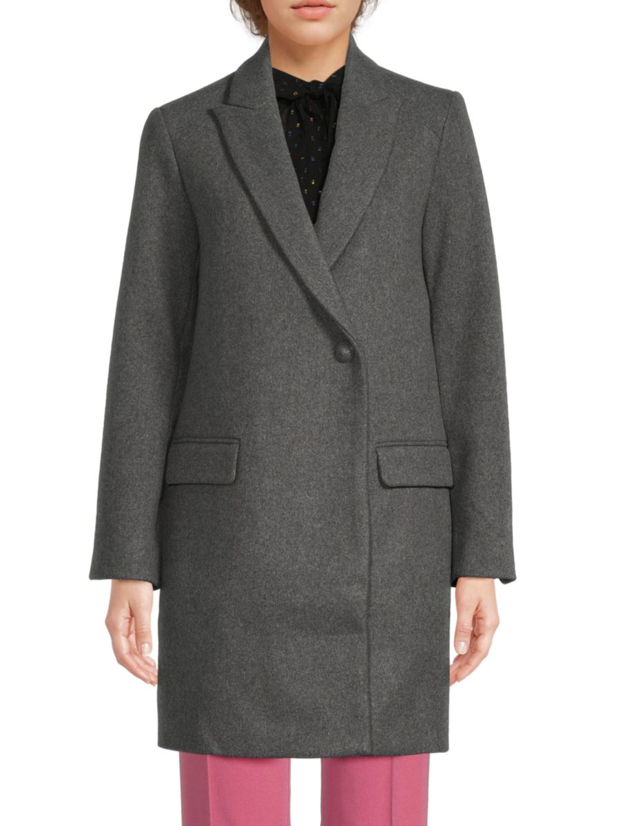 

Пальто из смеси шерсти Marco Zadig & Voltaire, серый