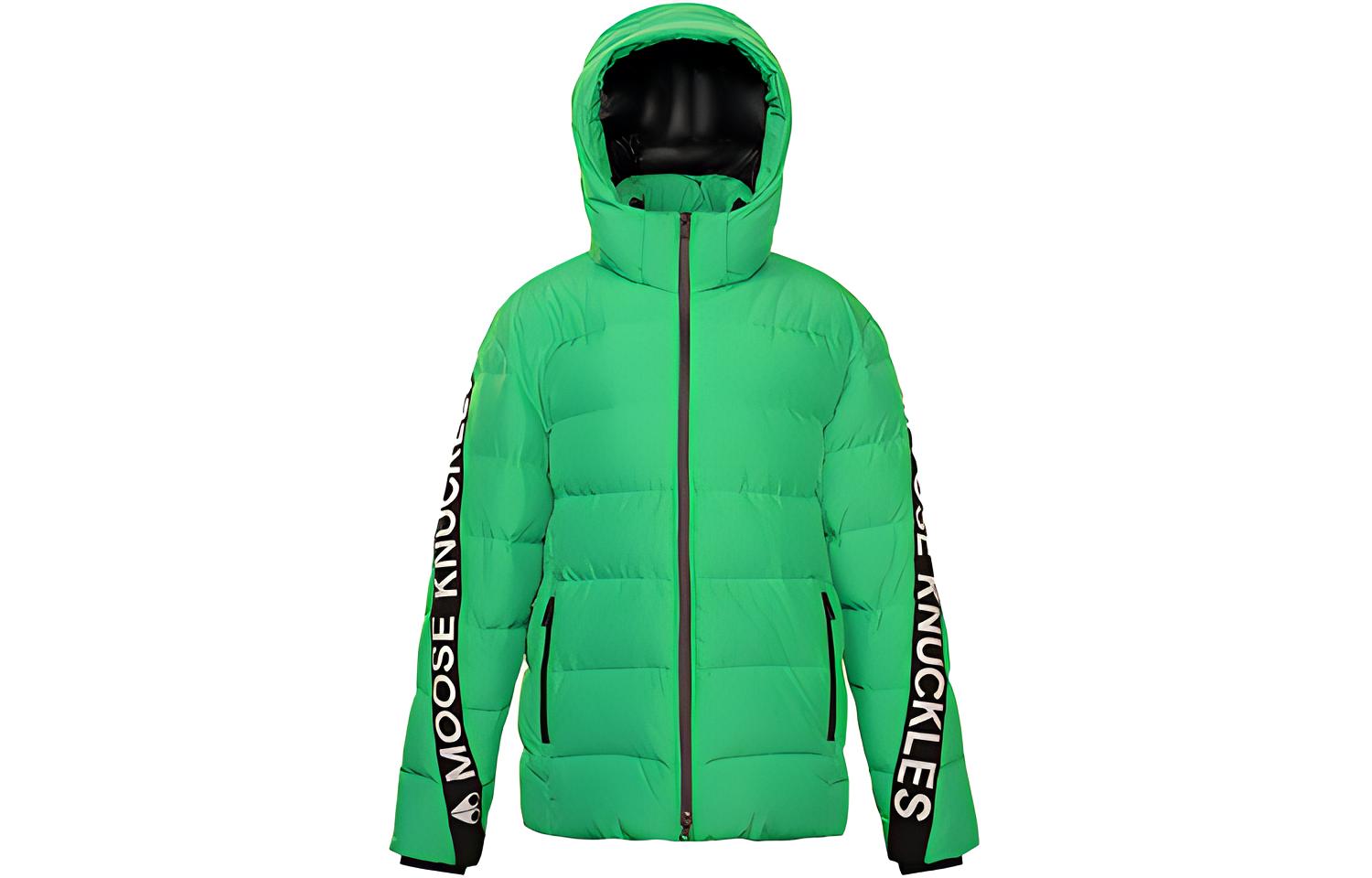 

Куртка утепленная с капюшоном FW21 Letter зеленый Moose Knuckles
