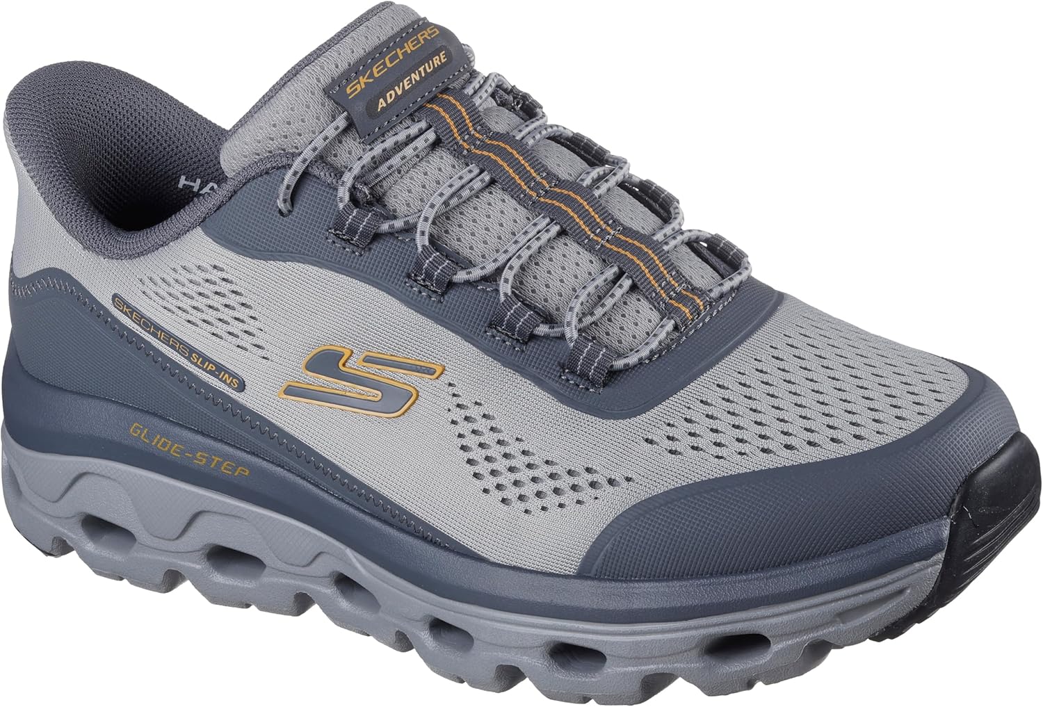 Мужские кроссовки Skechers Glide-Step Pro без шнурков, серый — фото 4