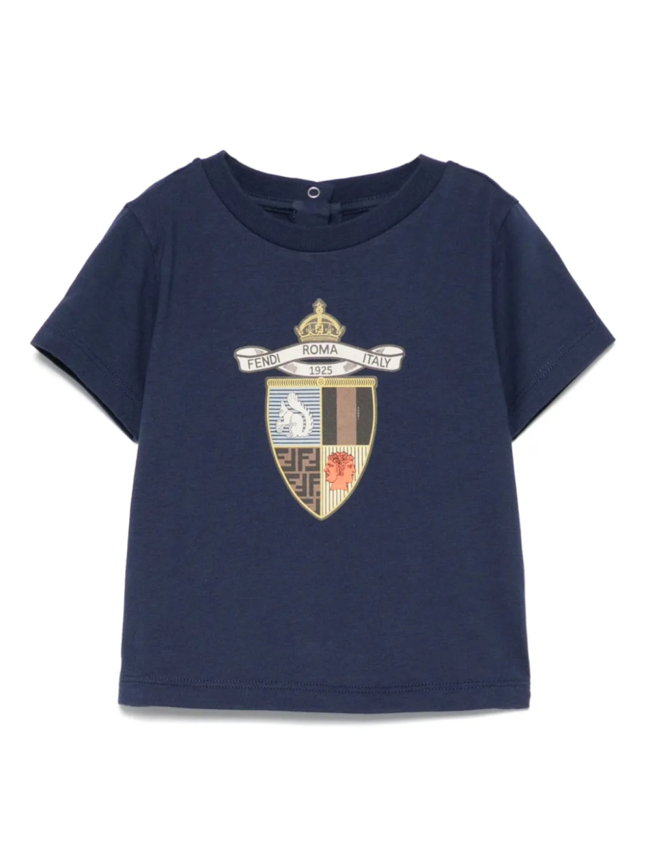 

Футболка с принтом Fendi Kids, синий