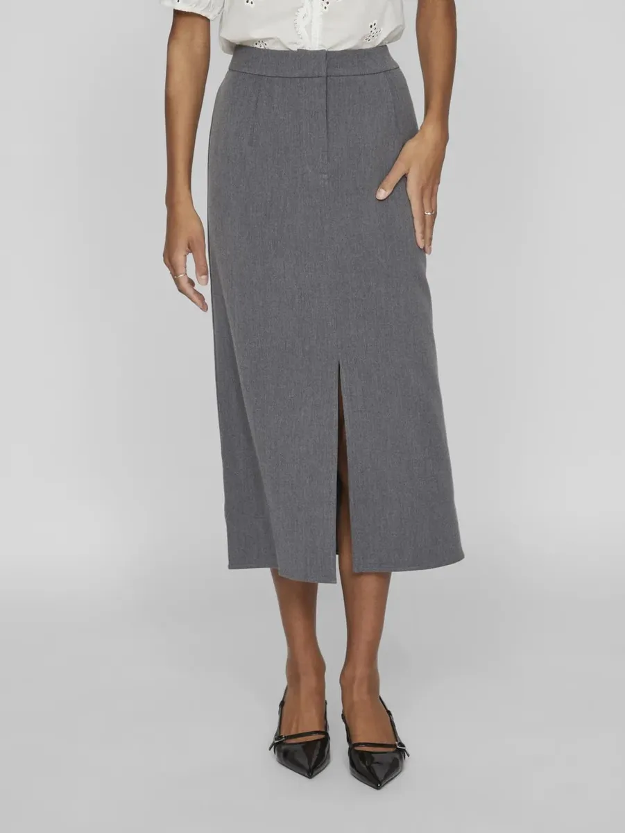 

Юбка макси Vila "VIVARONE HW LONG SKIRT - NOOS", серый