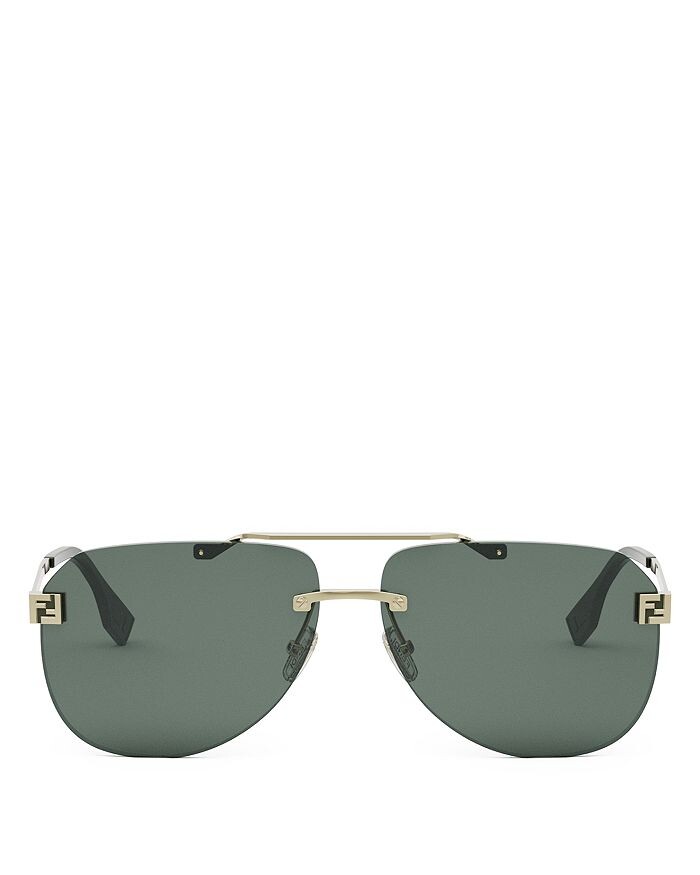 Fendi Солнцезащитные очки Fendi Sky Pilot, 61 мм, золотой — фото 2