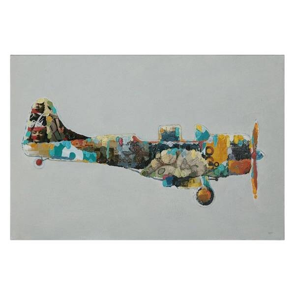 

Картина Kayoom Flugzeug colorful II цвет antikweiß/türkis
