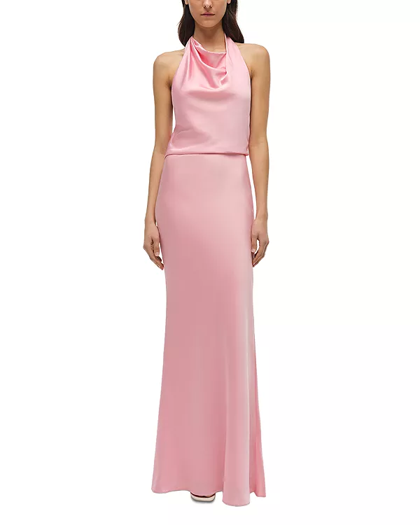 

Платье Реаннон с драпировкой Simkhai, розовый