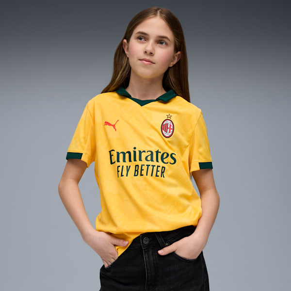 

Футболка для больших детей Ac Milan 25/26 Third Replica Puma, желтый