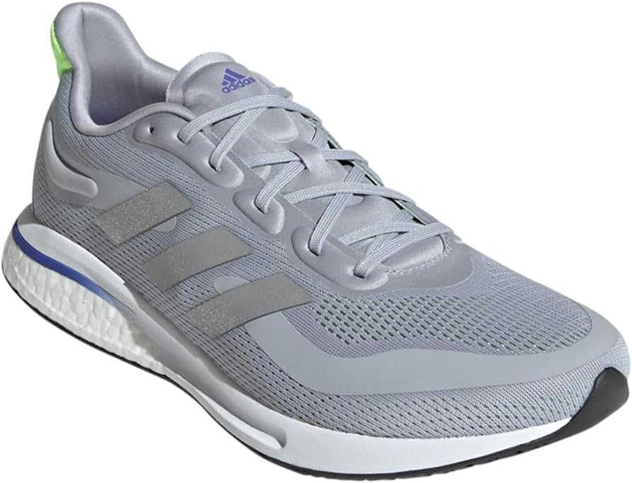 Мужские кроссовки Adidas Supernova +, серебристый/зеленый — фото 3