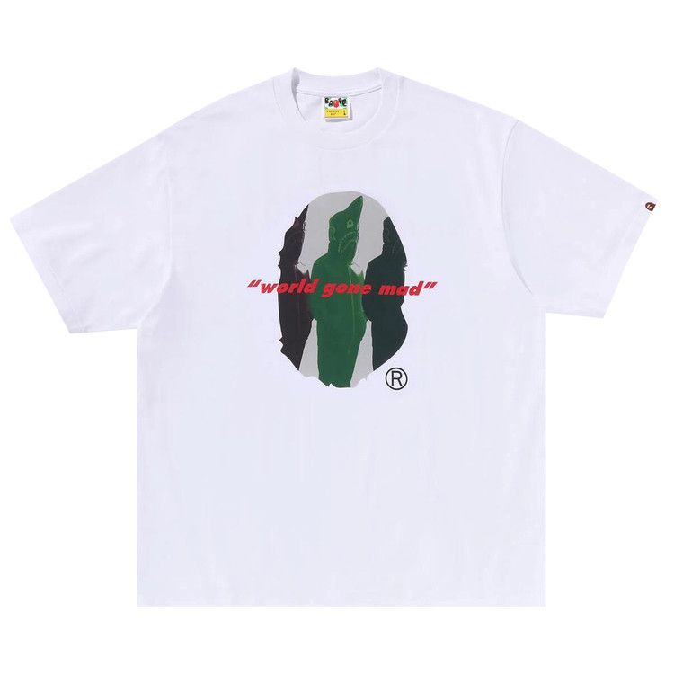 

Футболка BAPE Shark Seijin Ape Head Relaxed Fit Tee, White