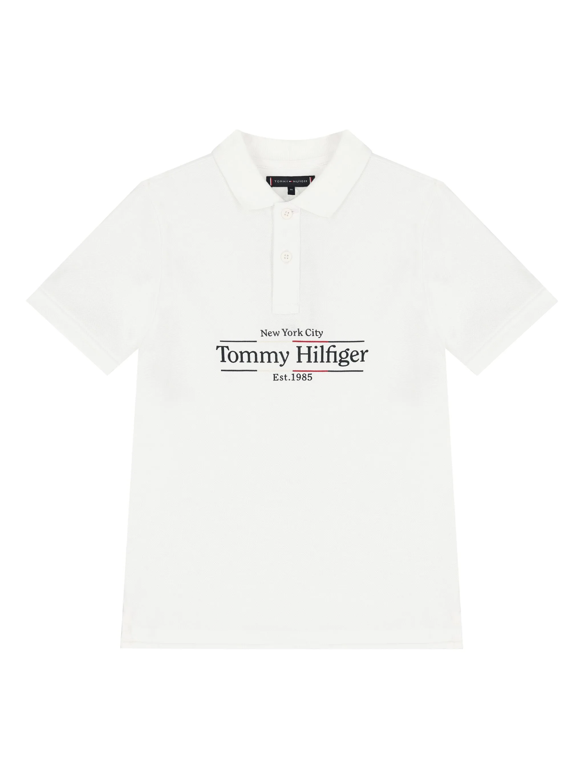 

Рубашка поло с логотипом Tommy Hilfiger Junior, белый