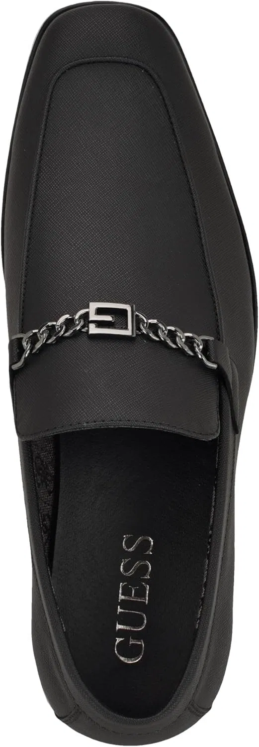 Туфли Guess Hacam für Herren, Black Saffiano Texture 001 — фото 4