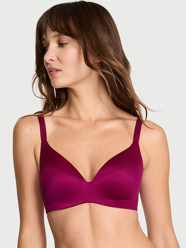 

Бюстгальтер Infinity Flex с легкой подкладкой и глубоким вырезом без косточек Victoria'S Secret Bare, smooth fresh jam