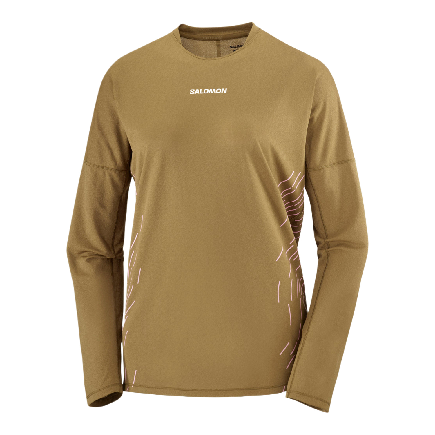 

Футболка с каплевидным вырезом на плече Sense Aero женская SALOMON, коричневый