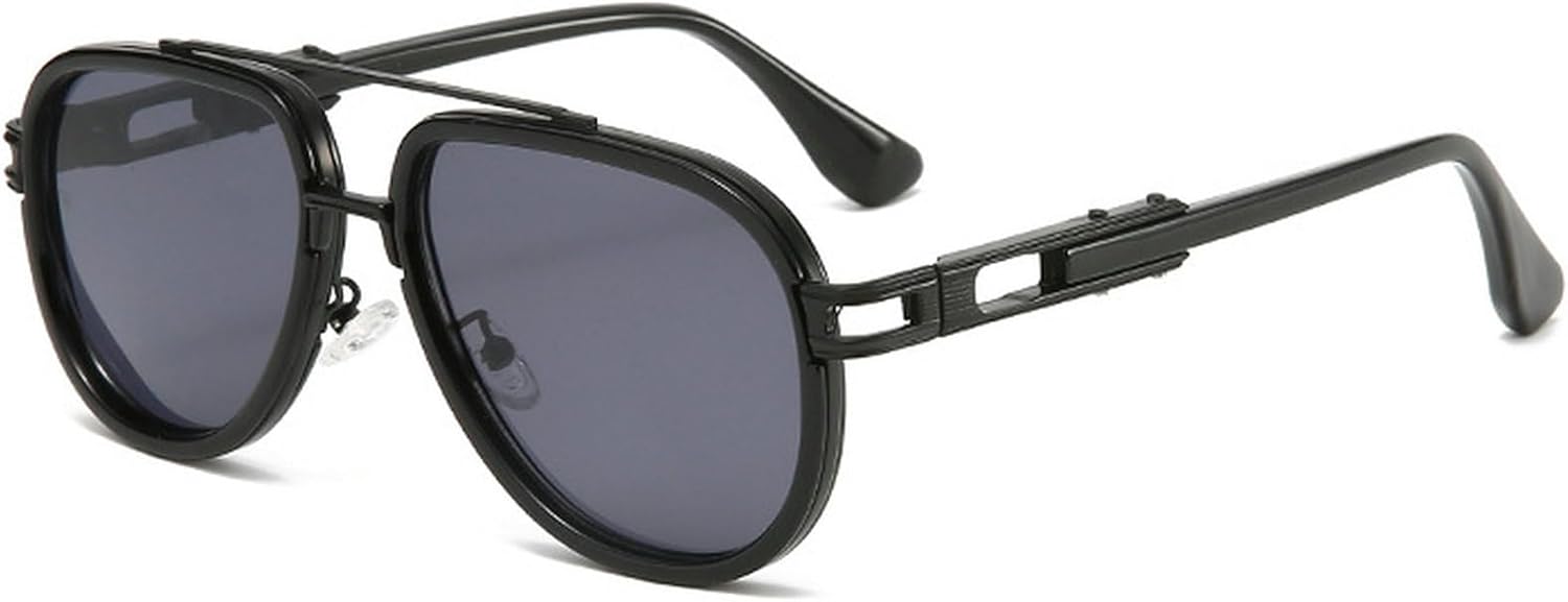 

Ретро золотые солнцезащитные очки-пилот для женщин и мужчин, модель 2025, металлические, увеличенного размера, в стиле 70-х, модные винтажные солнцезащитные очки mincl, C6