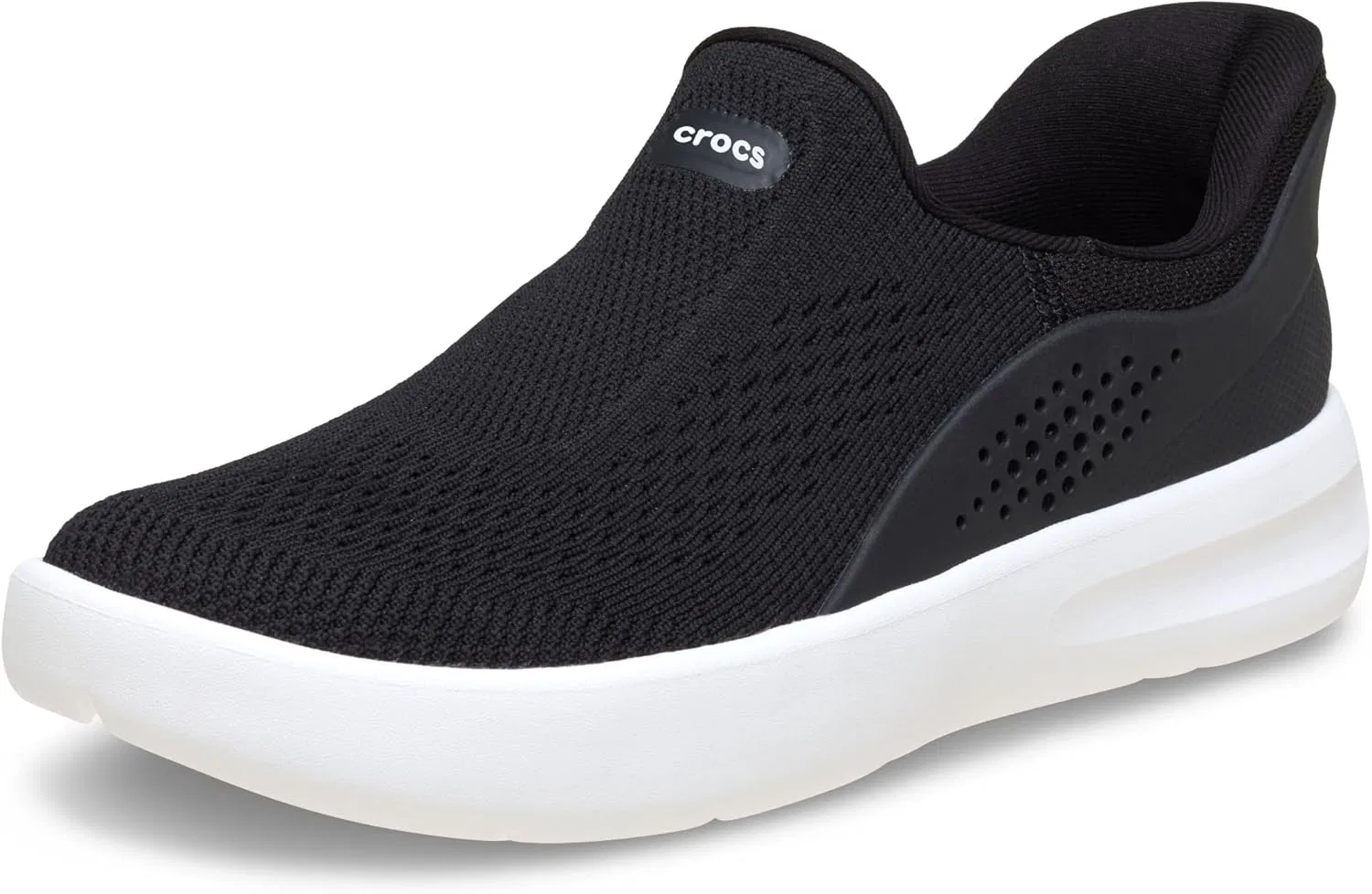 Мужские слипоны Crocs Inmotion, обувь для ходьбы с технологией LiteRide Comfort, Black