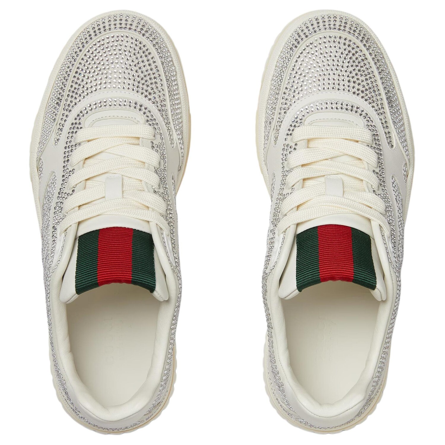Кроссовки для скейтбординга женские, низкие, белые Gucci — фото 4