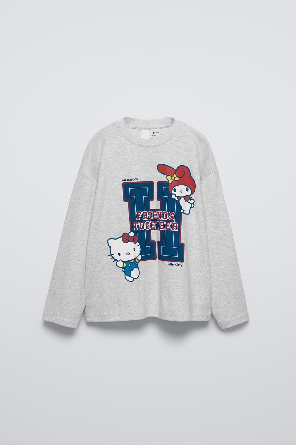 

Футболка hello kitty ZARA, серый мергель