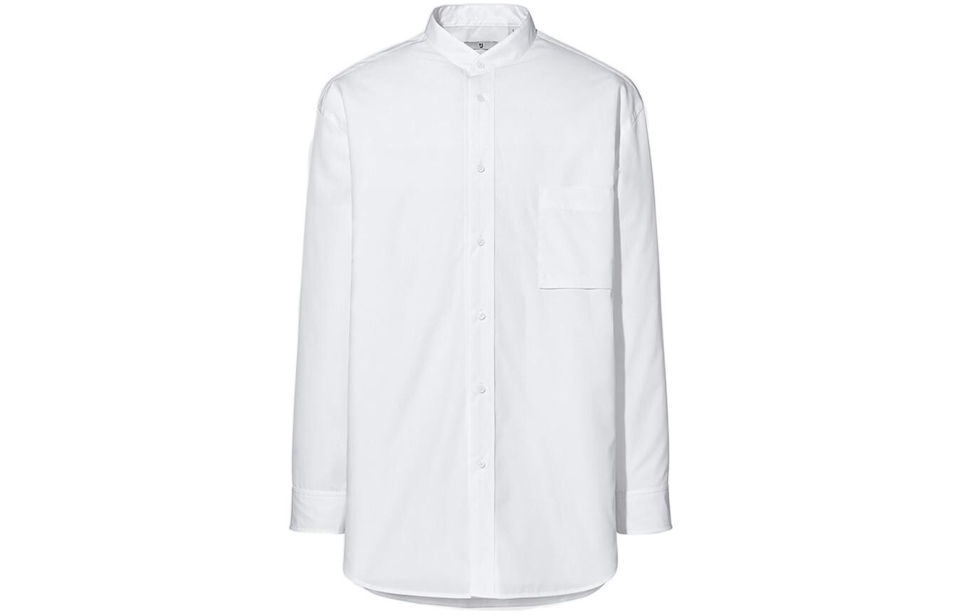 

Рубашка из коллекции коллаборации Jil Sander FW20, мужская, белая Uniqlo, белый