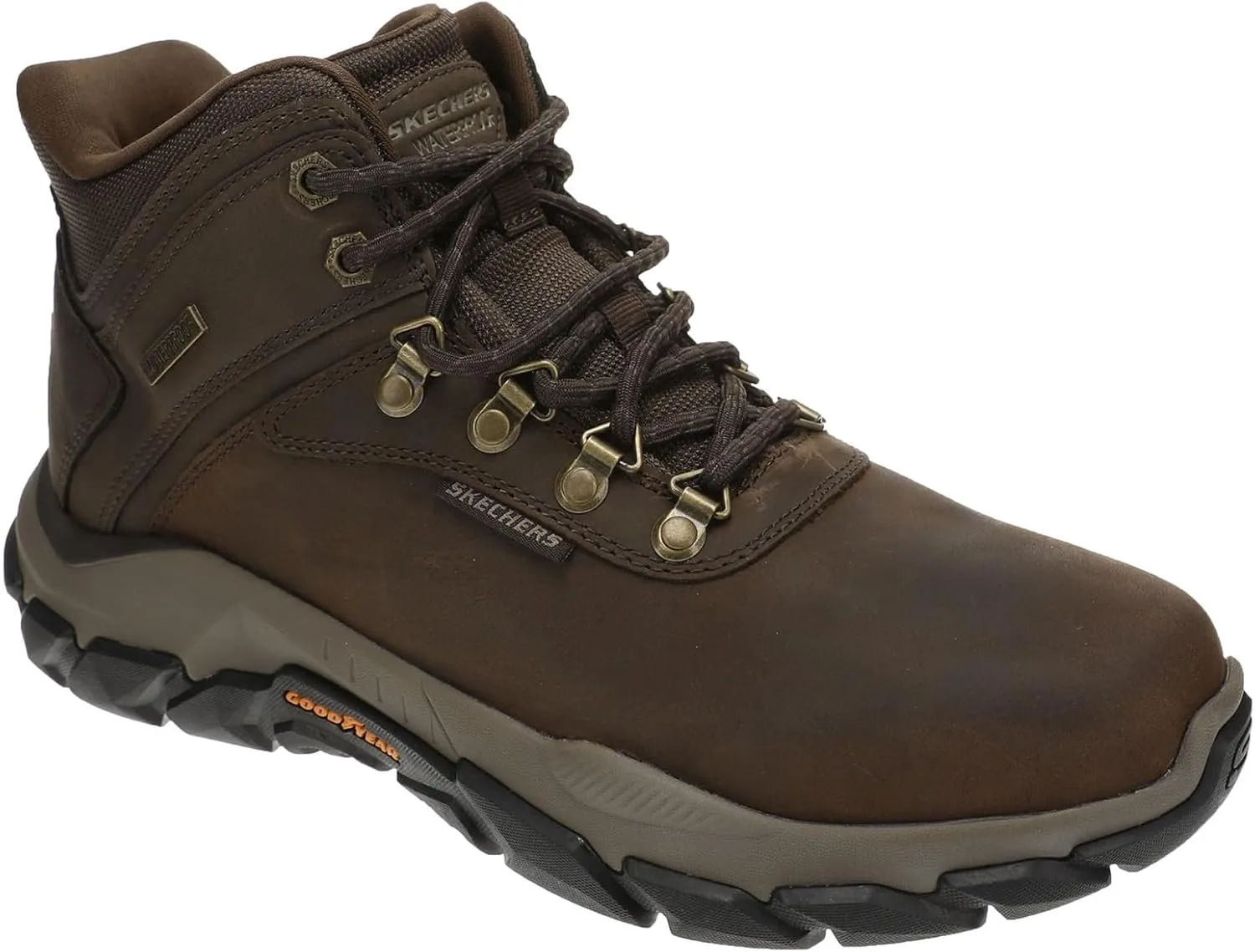 Мужские повседневные лоферы Skechers Garza Gervin, коричневый