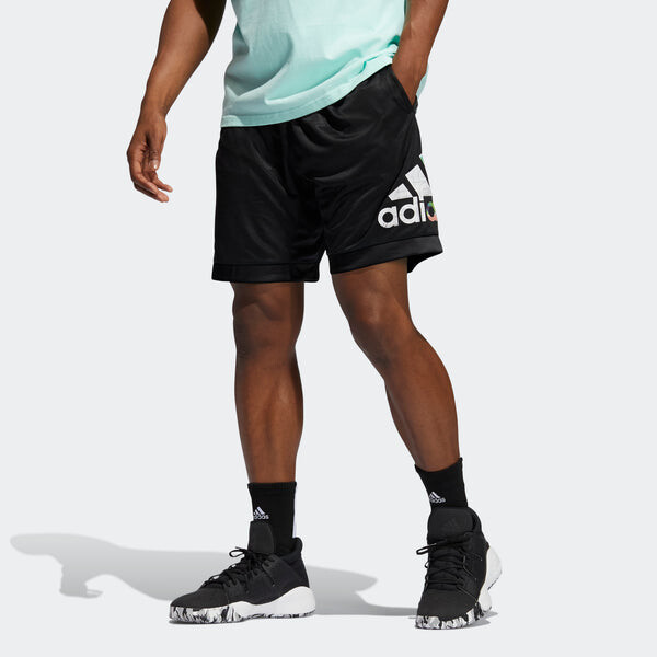 Шорты повседневные баскетбольные спортивные шорты Adidas, черный — фото 3
