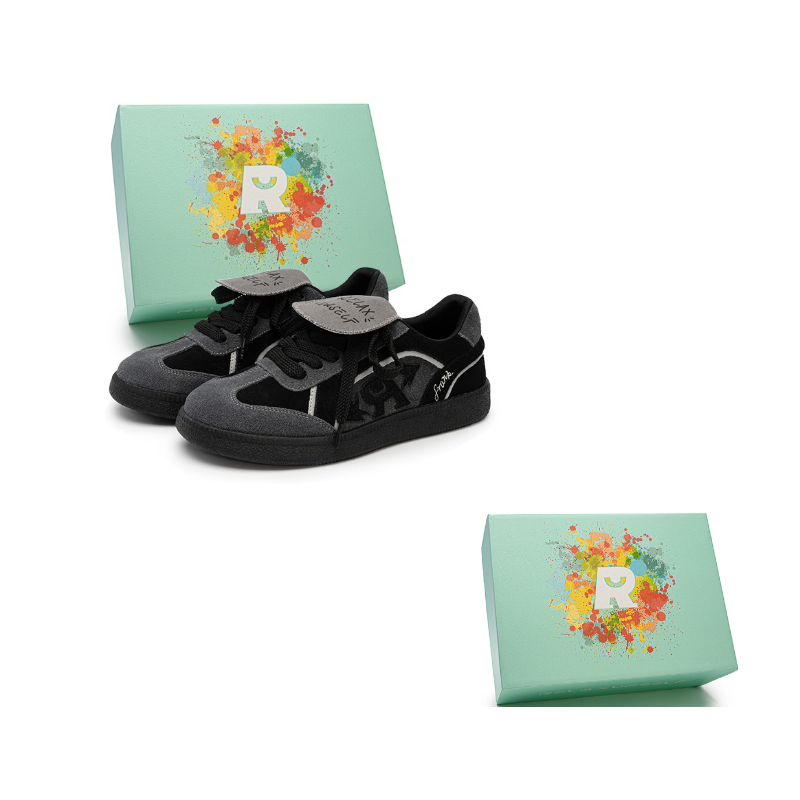 

Низкие кеды для скейтбординга унисекс RELAXURSELF, черный