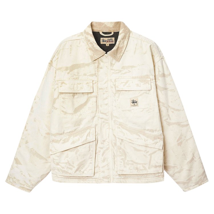 

Куртка Stussy Distressed Canvas Shop 'Khaki', загар