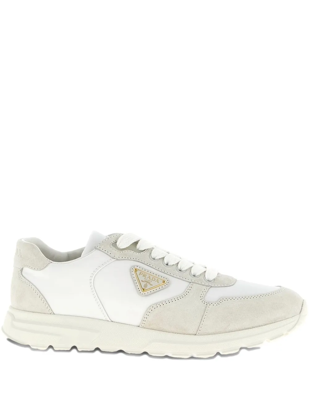 Кроссовки Prax 2.0 на шнуровке Prada, белый